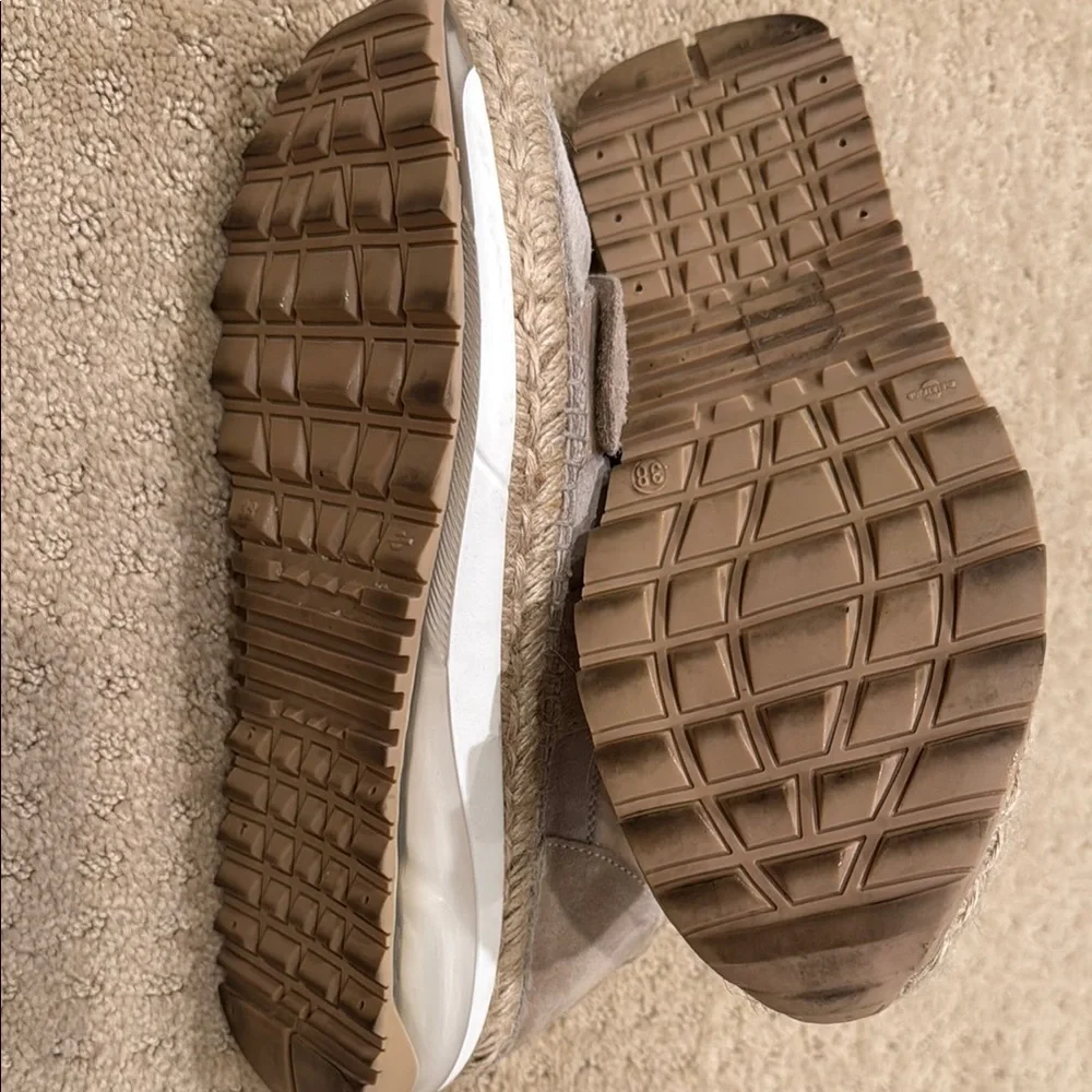 Free People Beige/Tan Platform Espadrille Sneakers